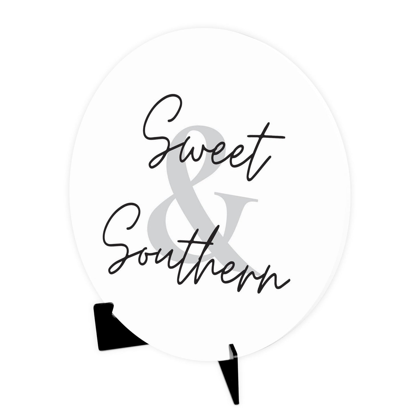 Minimalistic B&W Texas Sweet Southern | Wood Sign | Eaches | Min 1