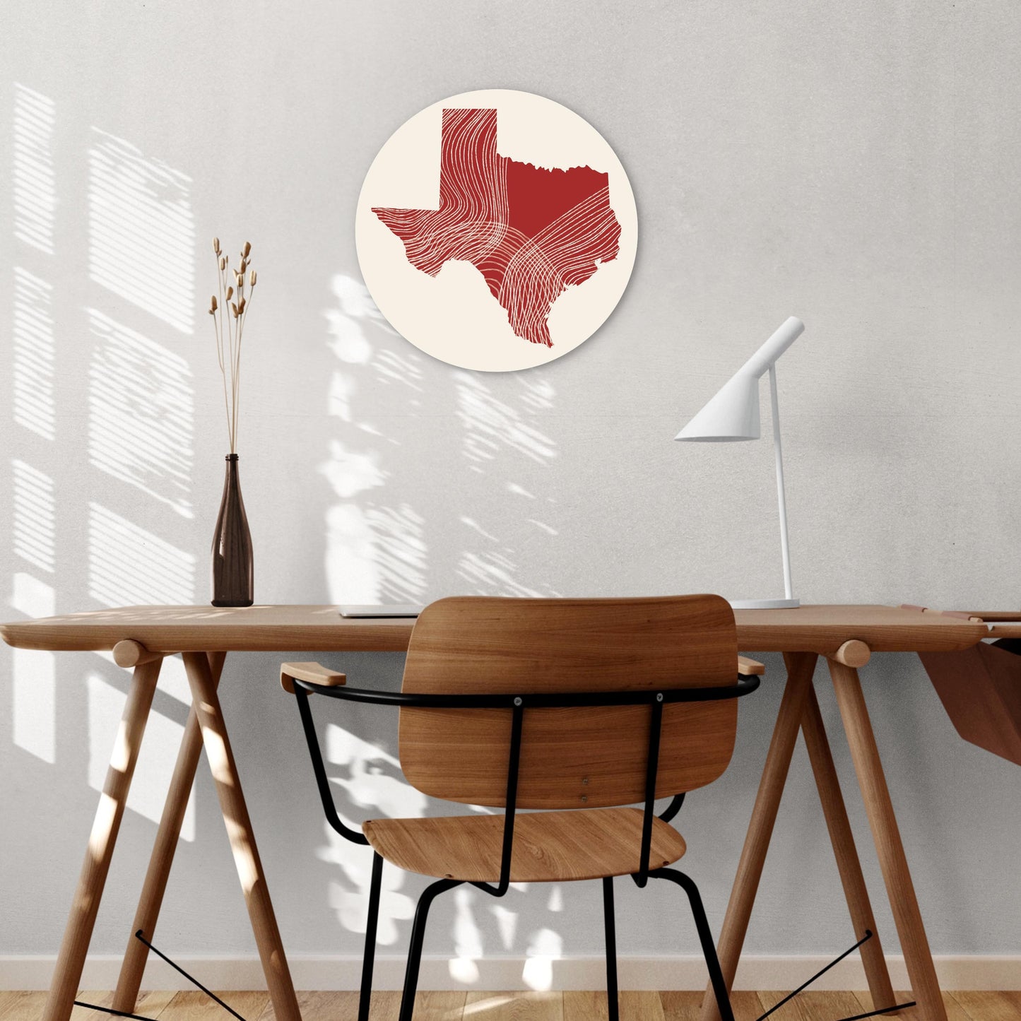 Modern Minimalist Texas Fluid Line State Shape | Wood Sign | Eaches | Min 1