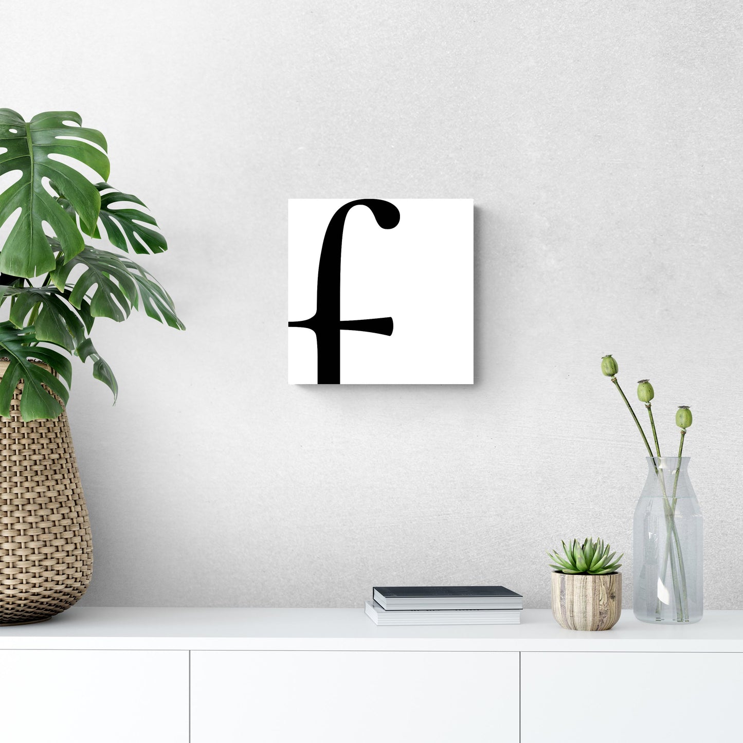 Minimal Monogram F | Wood Sign | Eaches | Min 2