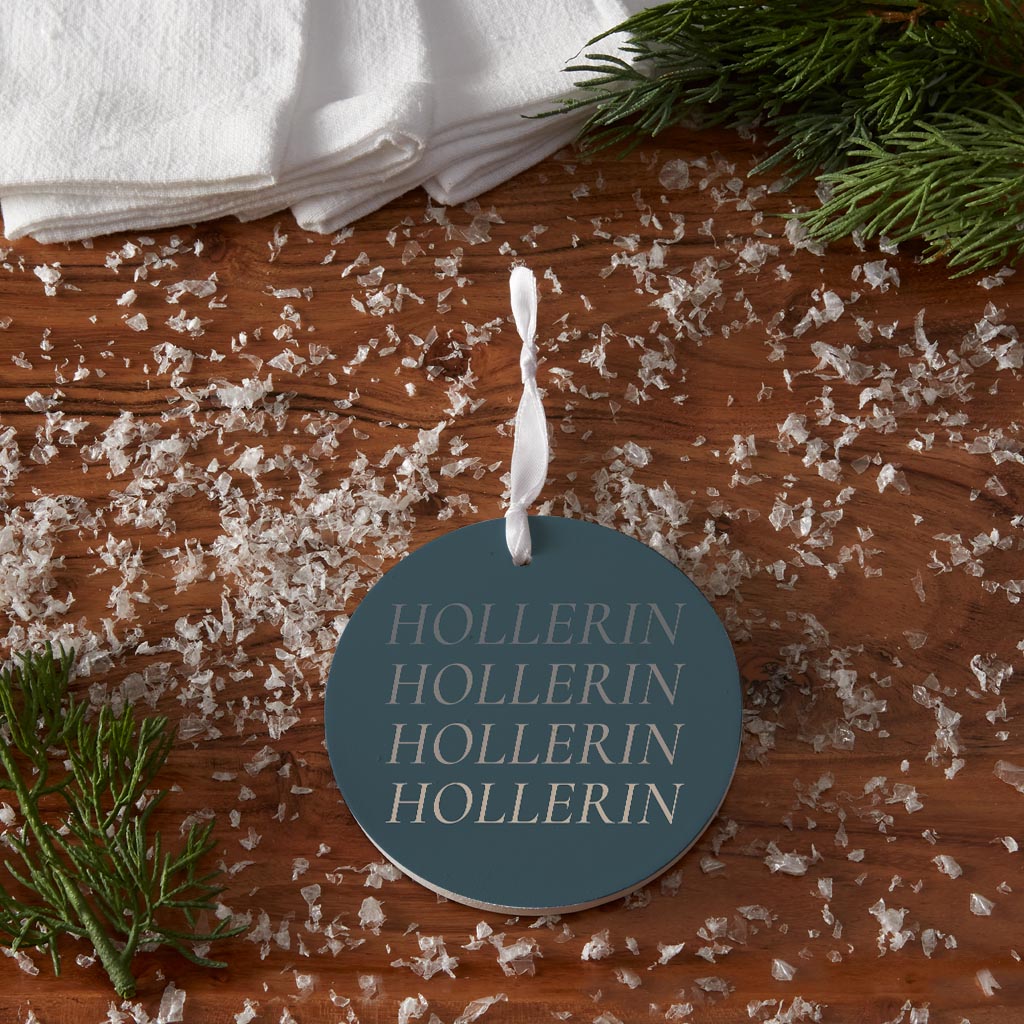 Modern Minimalist Arkansas Hollerin| Wood Ornament | Eaches | Min 6