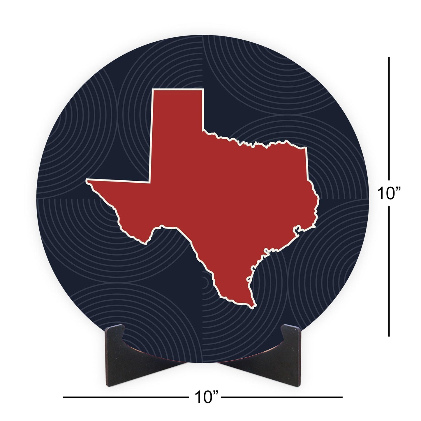 Modern Minimalist Texas Colors Shape | Wood Sign | Eaches | Min 1