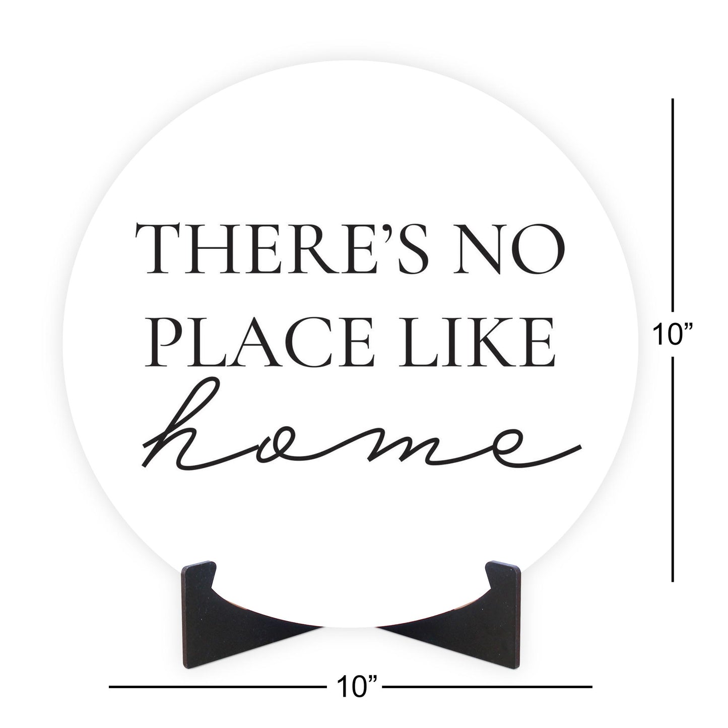 Minimalist B&W Kansas No Place Like Home | Wood Sign | Eaches | Min 1