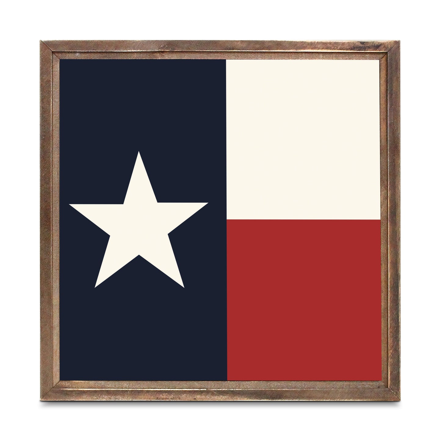 Modern Minimalist Texas Colors Flag | Wood Sign | Eaches | Min 1