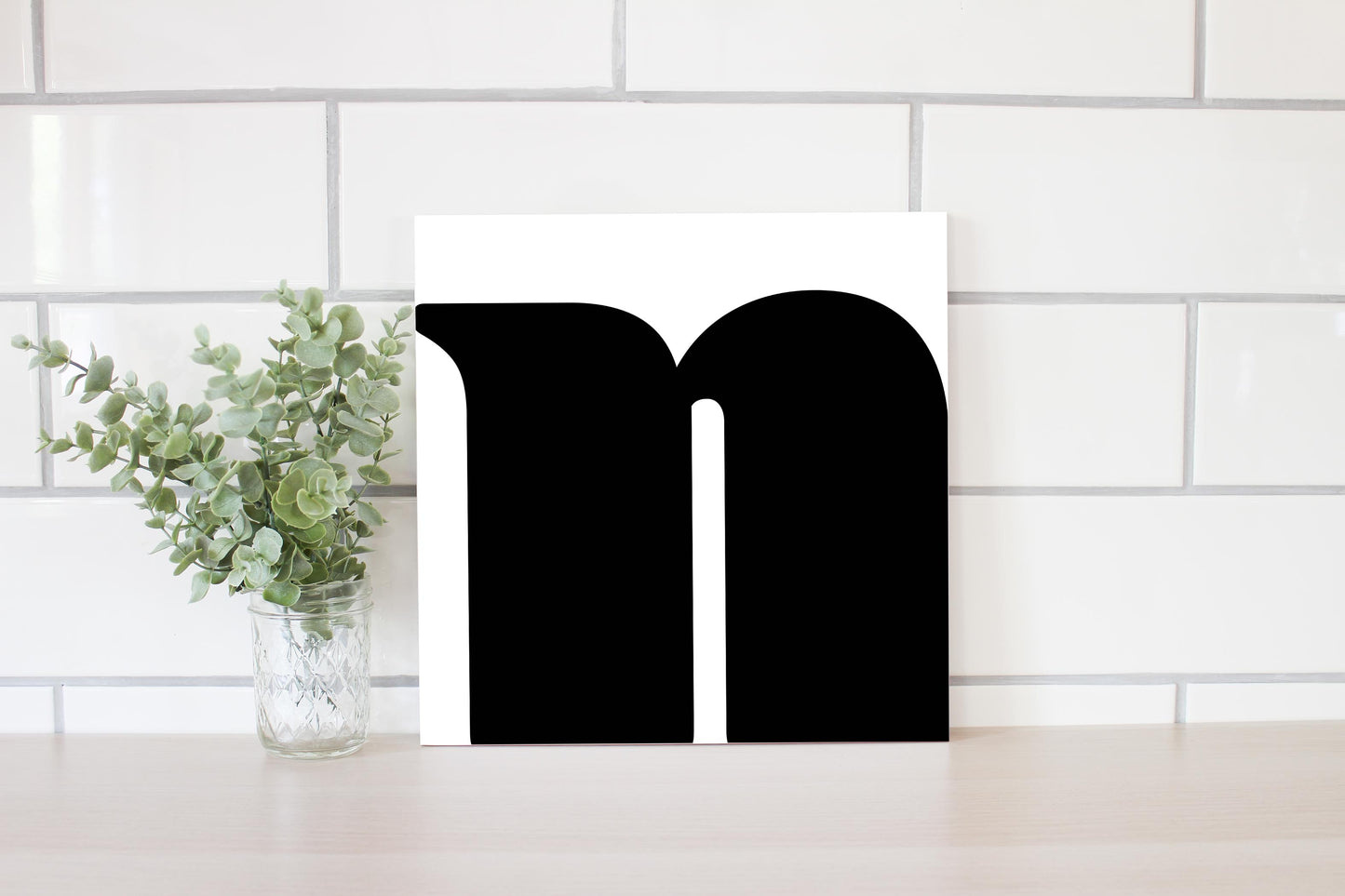 Fun Chunky Monogram N | Wood Sign | Eaches | Min 2