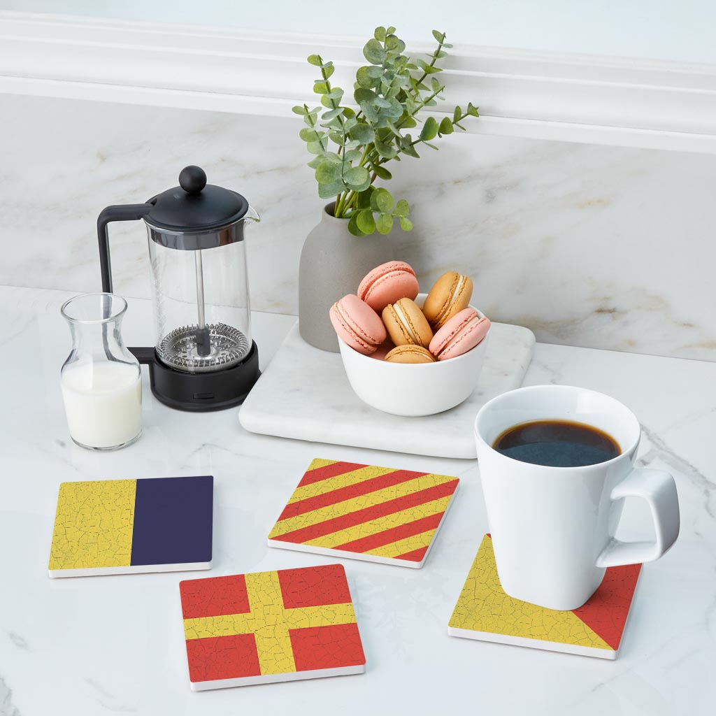 Nautical Flags | Absorbent Coasters | Set of 4 | Min 2