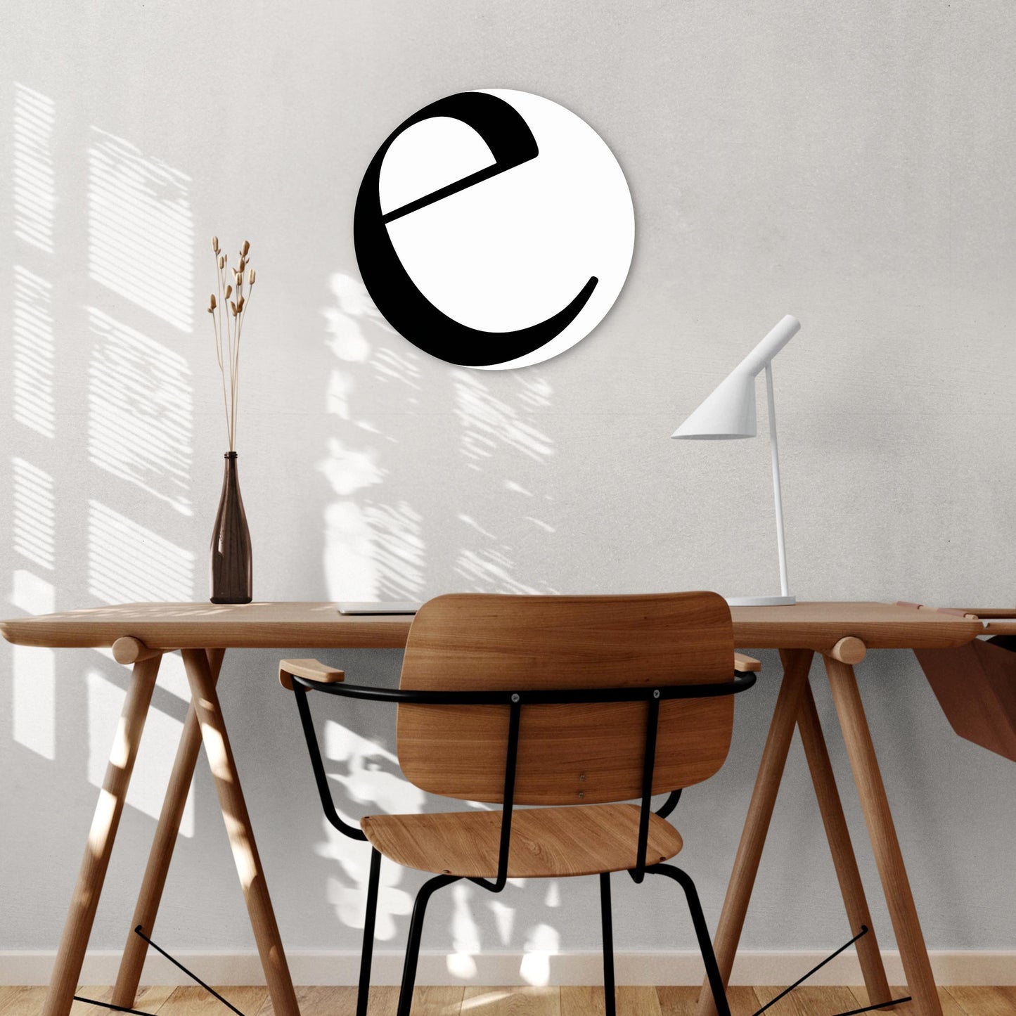 Minimalist Monogram E| Wood Sign | Eaches | Min 1