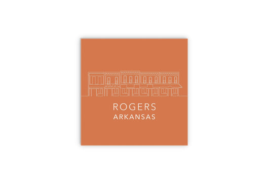 Modern Minimalist Arkansas Rogers Skyline State | Wood Sign | Eaches | Min 2