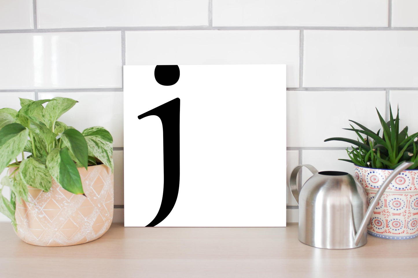 Minimal Monogram J | Wood Sign | Eaches | Min 2