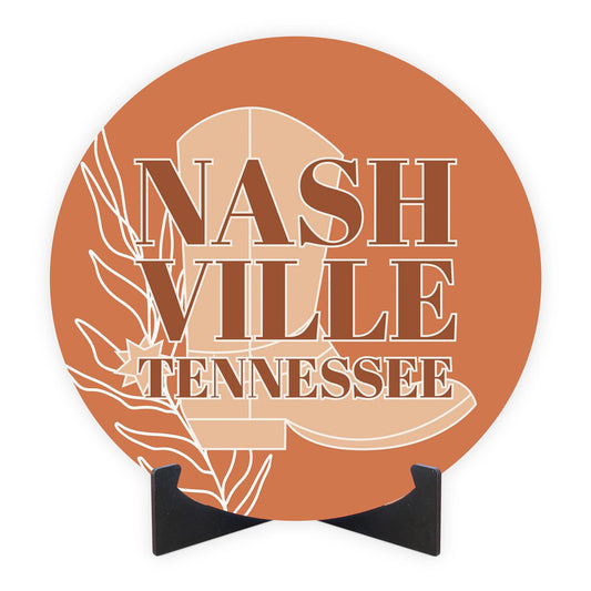 Modern Minimalist Tennessee Nashville Boot | Wood Sign | Eaches | Min 1