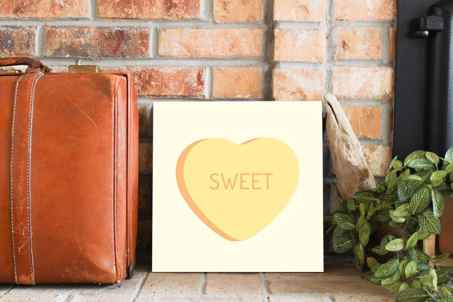 Message Hearts Sweet | Wood Sign | Eaches | Min 2