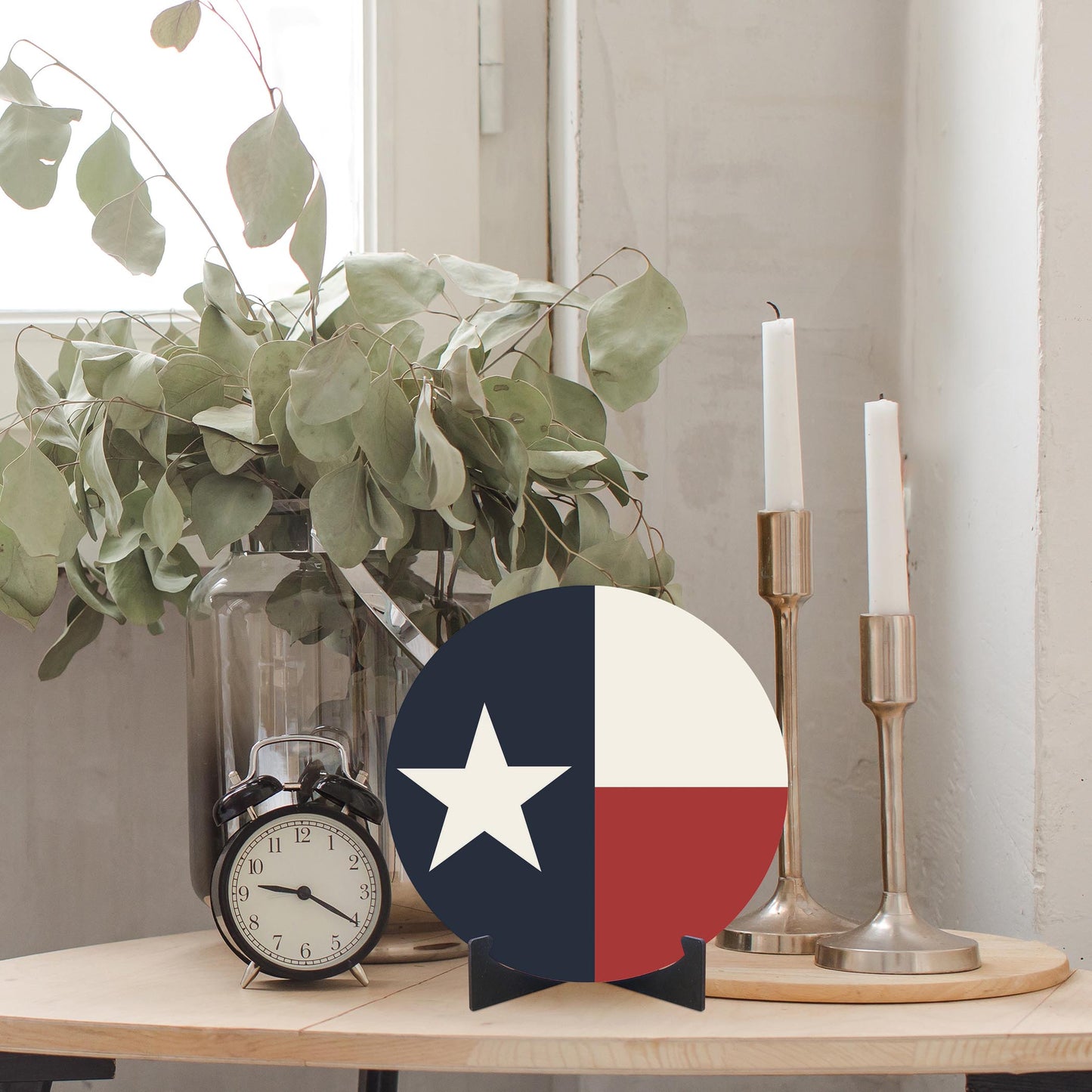 Modern Minimalist Texas Colors Flag | Wood Sign | Eaches | Min 1