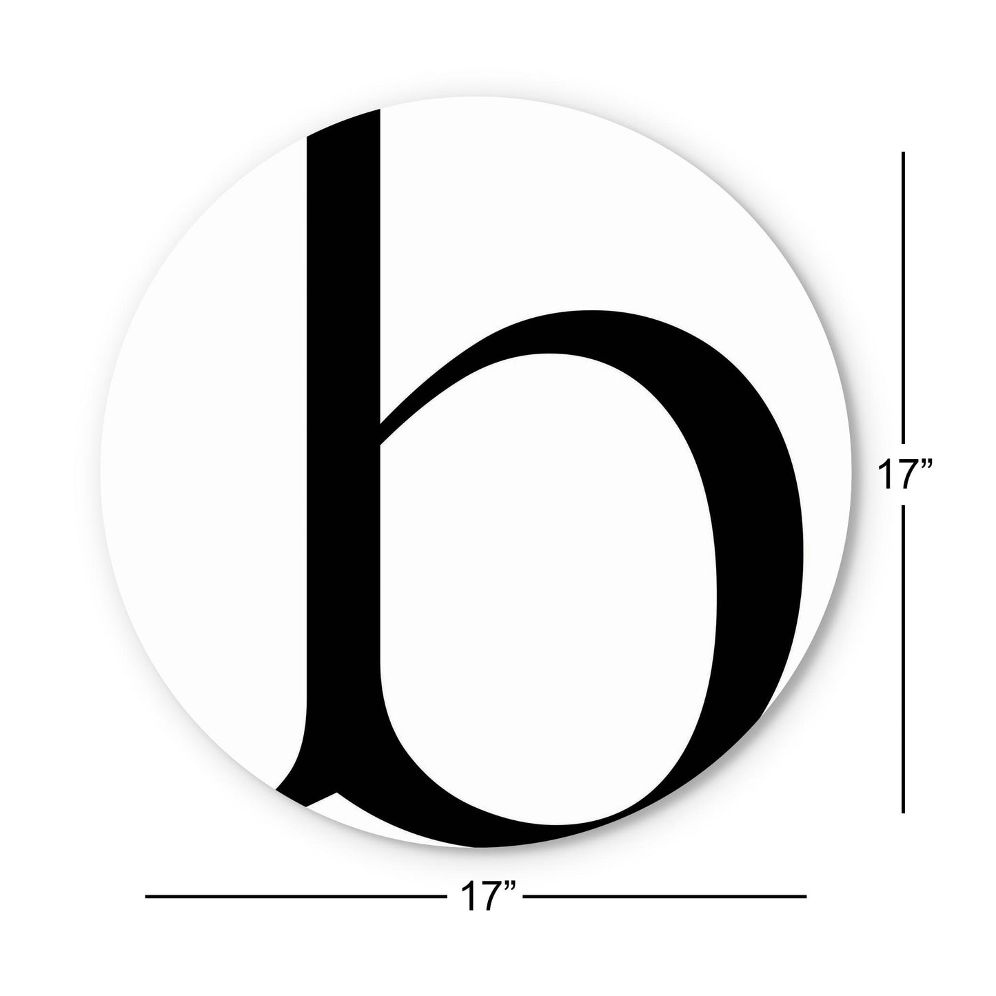 Minimalist Monogram B | Wood Sign | Eaches | Min 1