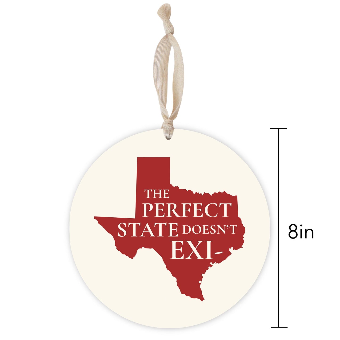 Modern Minimalist Texas Colors Perfect State | Wood Ornament | Eaches | Min 1