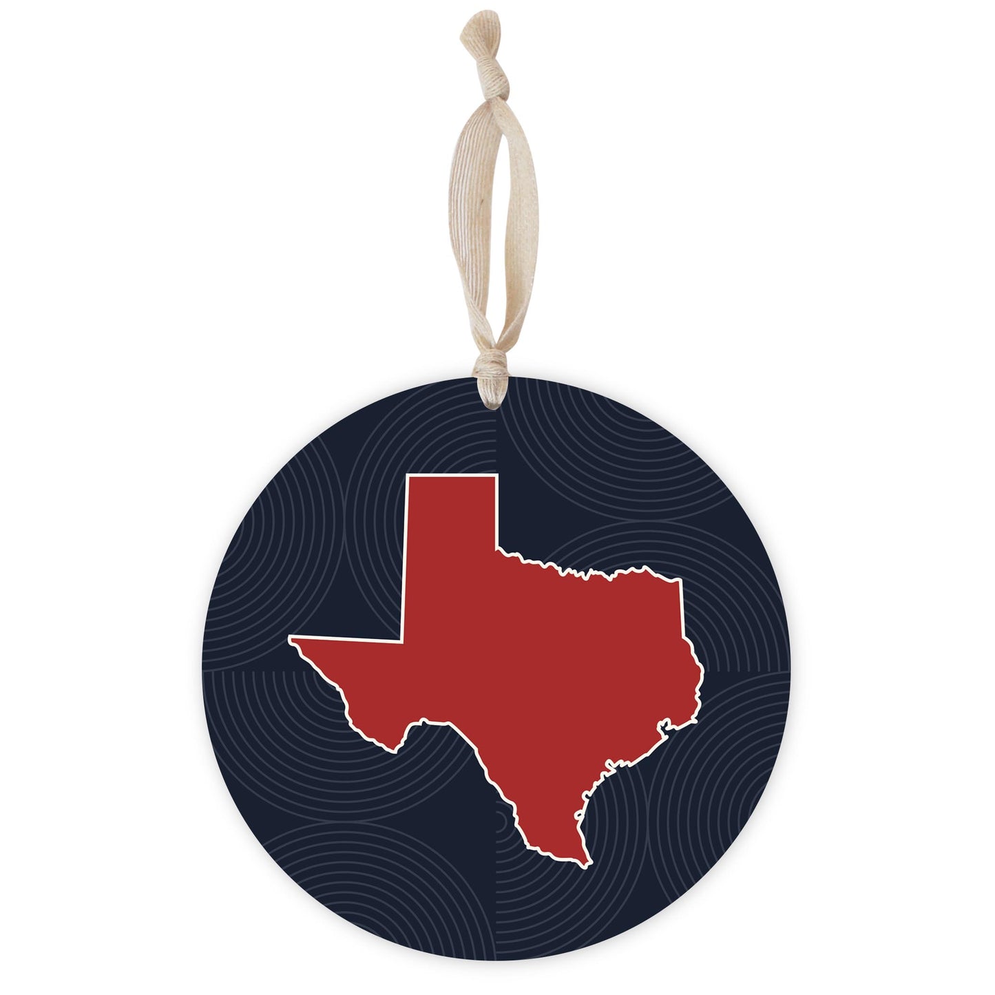 Modern Minimalist Texas Colors Shape | Wood Ornament | Eaches | Min 1