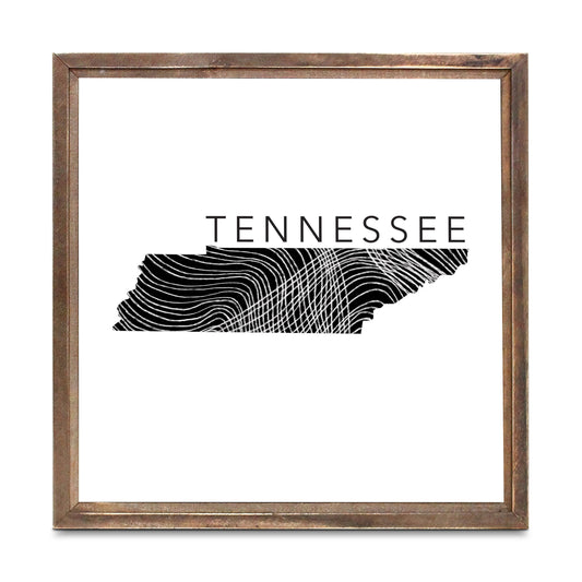 Minimalist B&W Tennessee State Name | Wood Sign | Eaches | Min 1