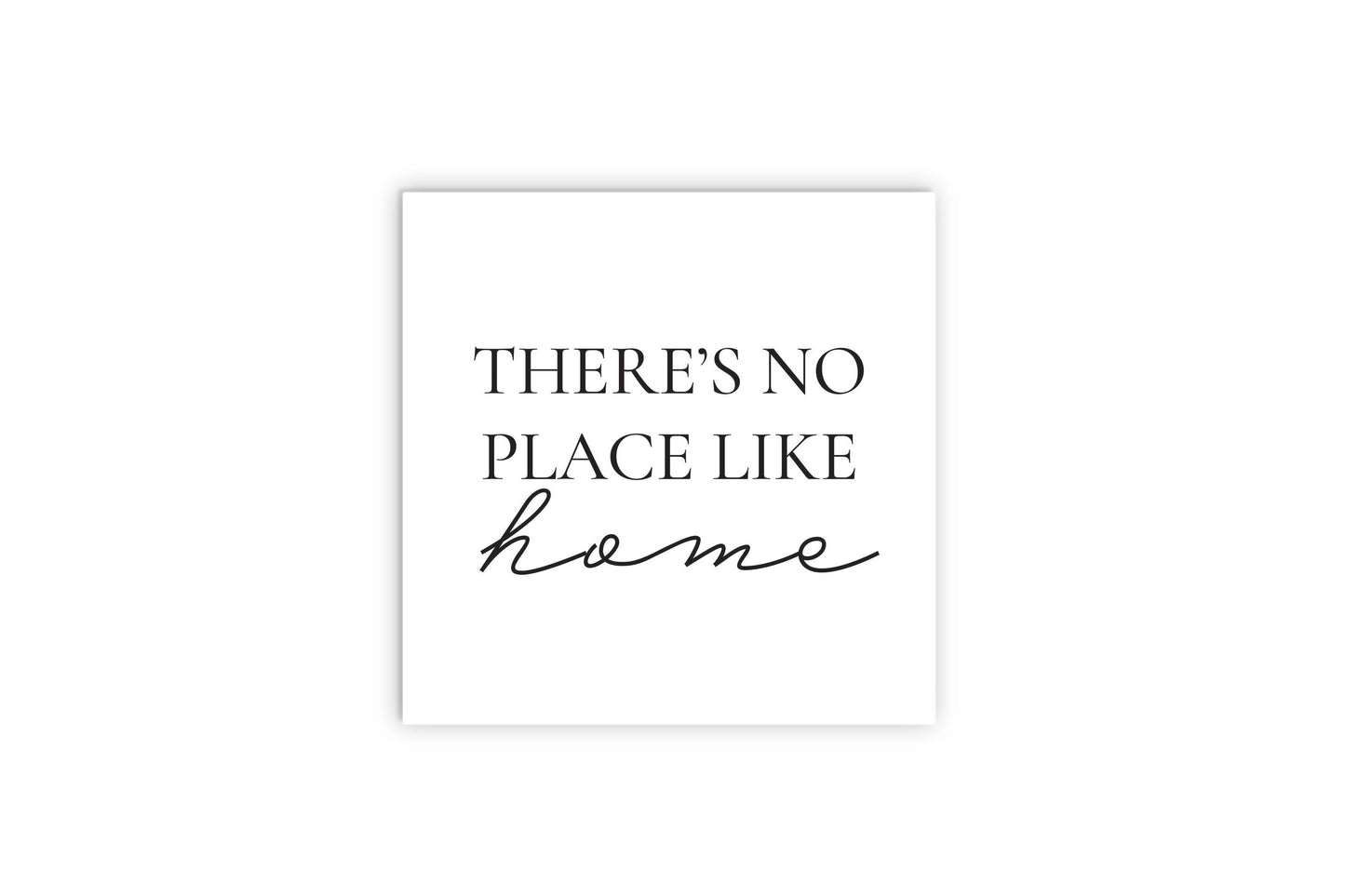 Minimalist B&W Kansas No Place Like Home | Wood Sign | Eaches | Min 2