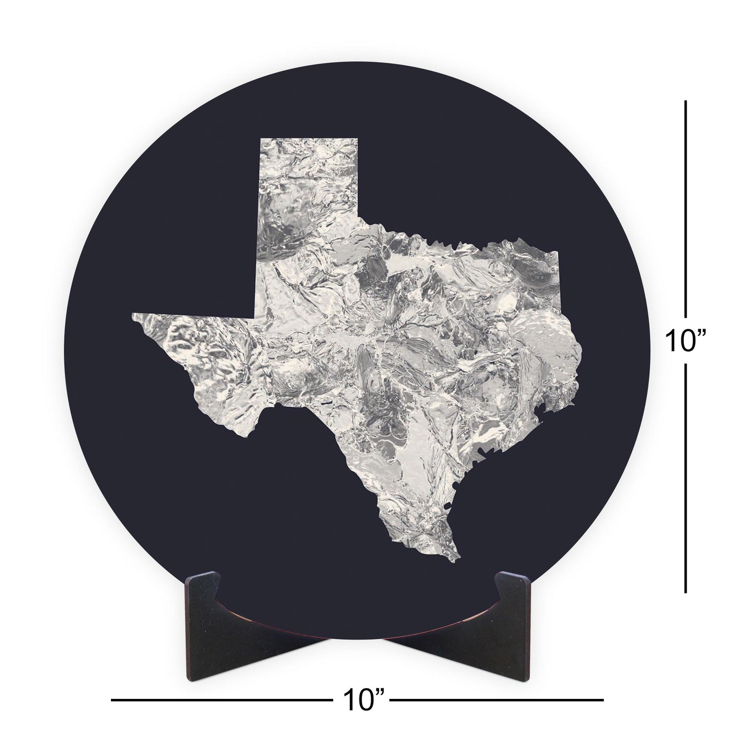 Modern Minimalist Texas Metal State Shape | Wood Sign | Eaches | Min 1