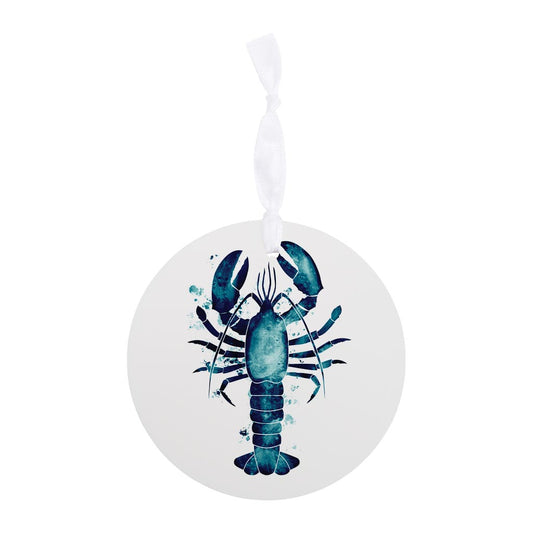 New England Water Color Lobster | Wood Ornament | Eaches | Min 6