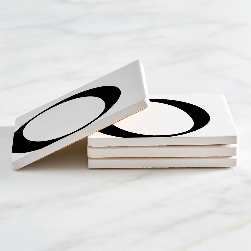 Minimal Monogram O| Absorbent Coasters | Set of 4 | Min 2