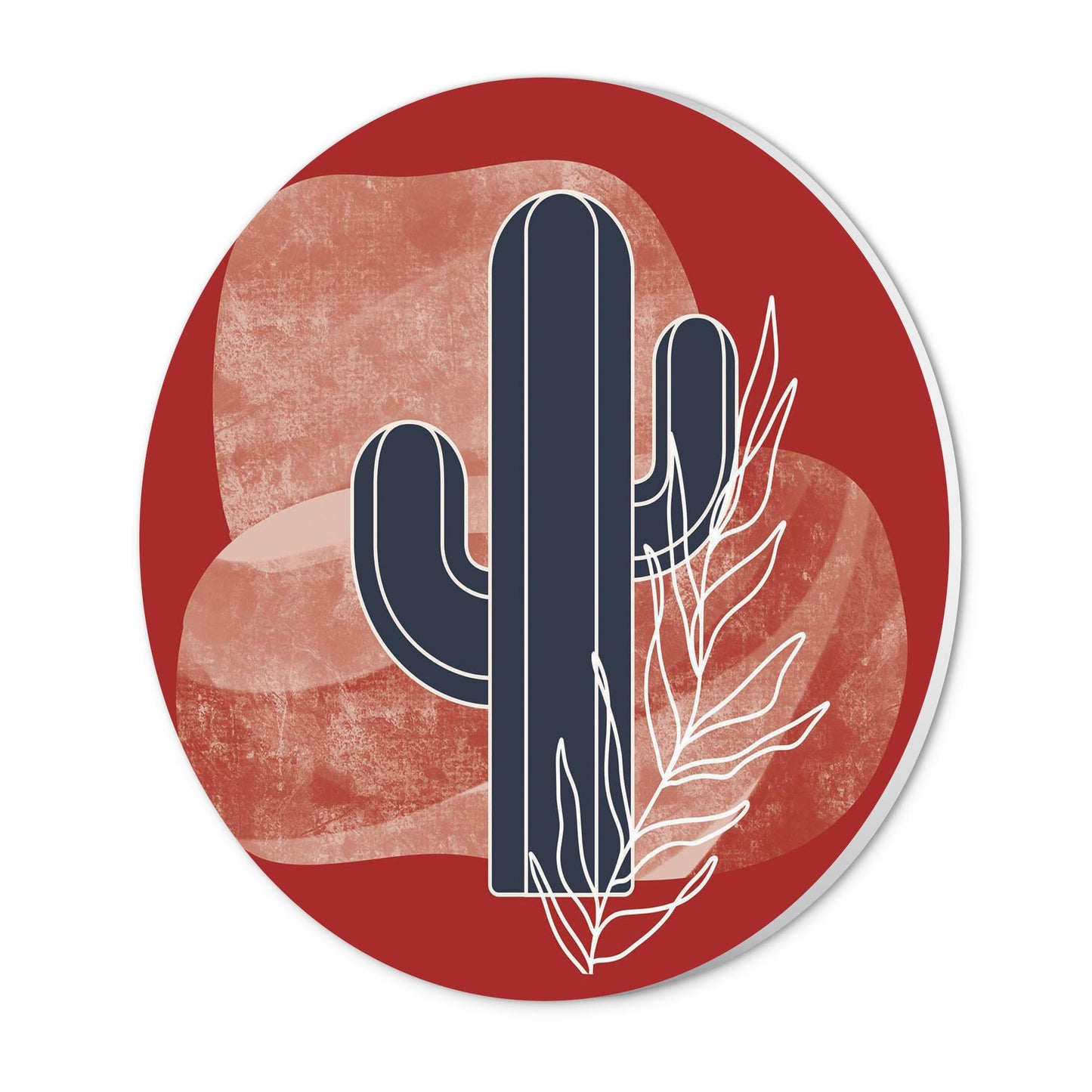 Modern Minimalist Texas Colors Cactus | Wood Sign | Eaches | Min 1