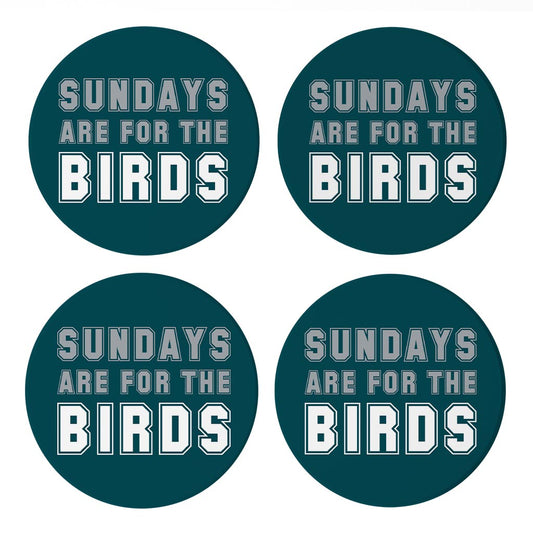 Modern Minimalist Pennsylvania Bird Sundays | Absorbent Coasters | Set of 4 | Min 2