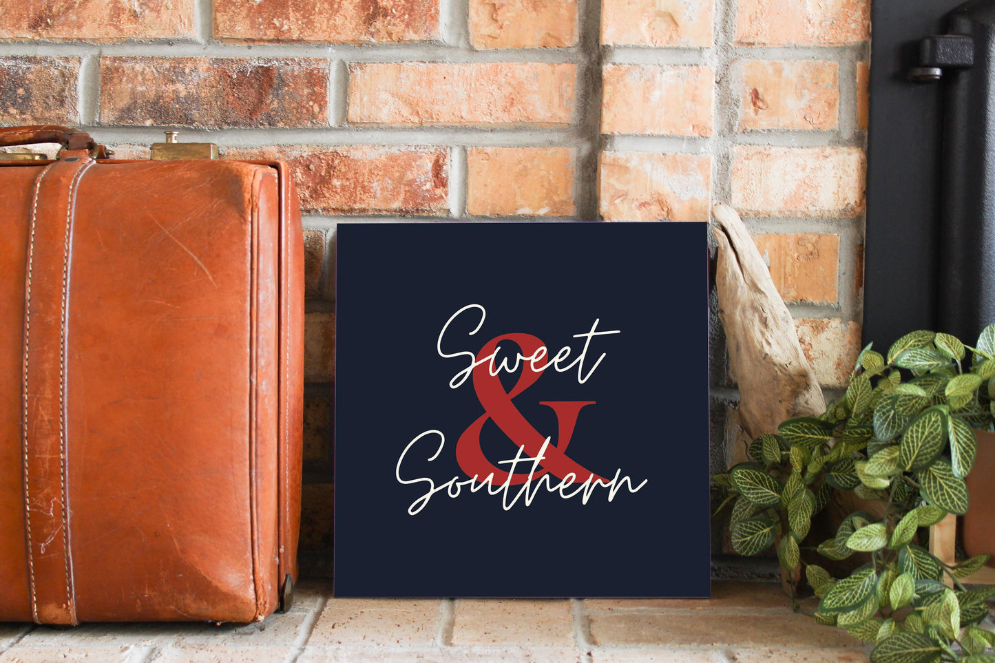 Modern Minimalist Texas Colors Sweet Southern | Wood Sign | Eaches | Min 2