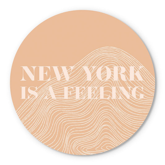 Modern Minimalist New York Is A Feeling | Wood Sign | Eaches | Min 1