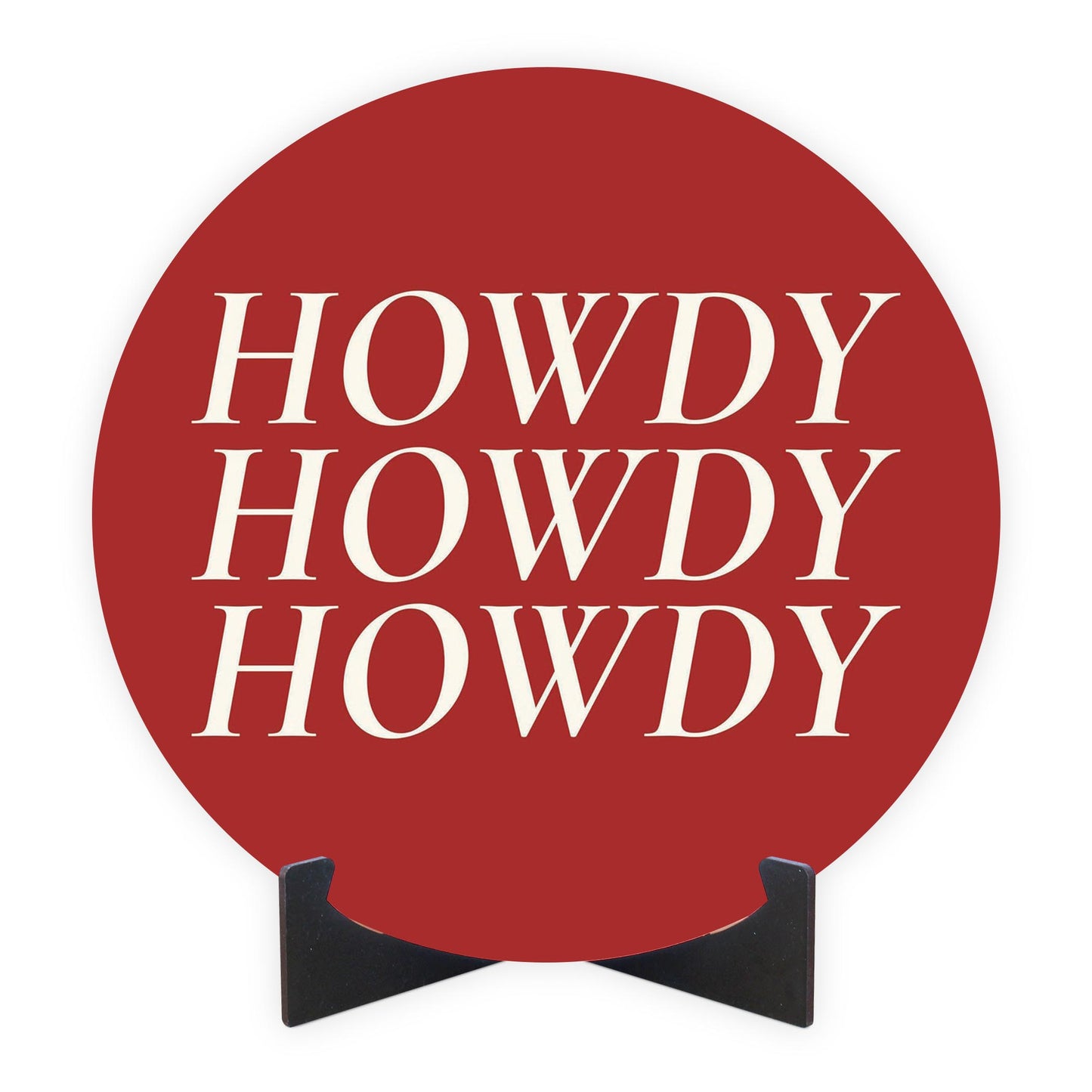 Modern Minimalist Texas Colors Howdy | Wood Sign | Eaches | Min 1