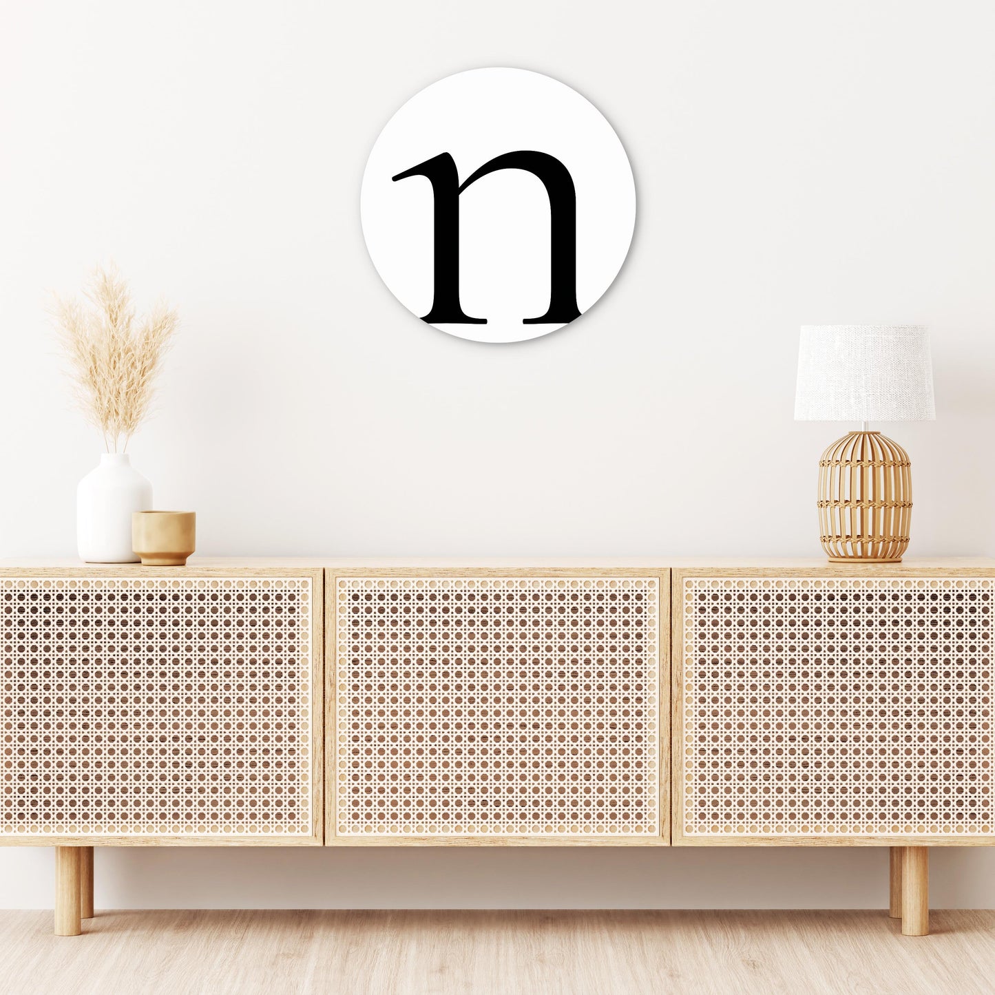 Minimalist Monogram N | Wood Sign | Eaches | Min 1