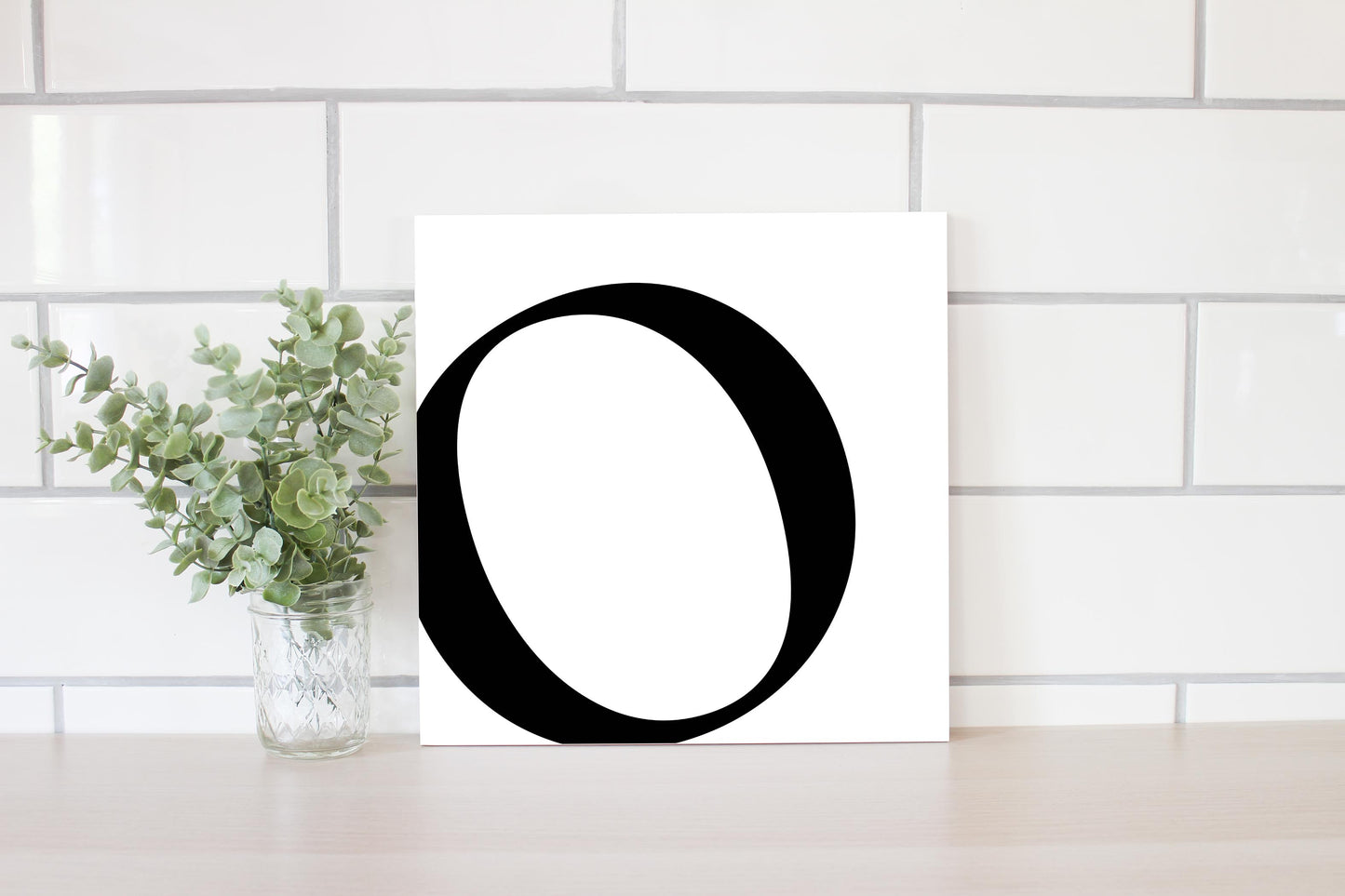 Minimal Monogram O | Wood Sign | Eaches | Min 2