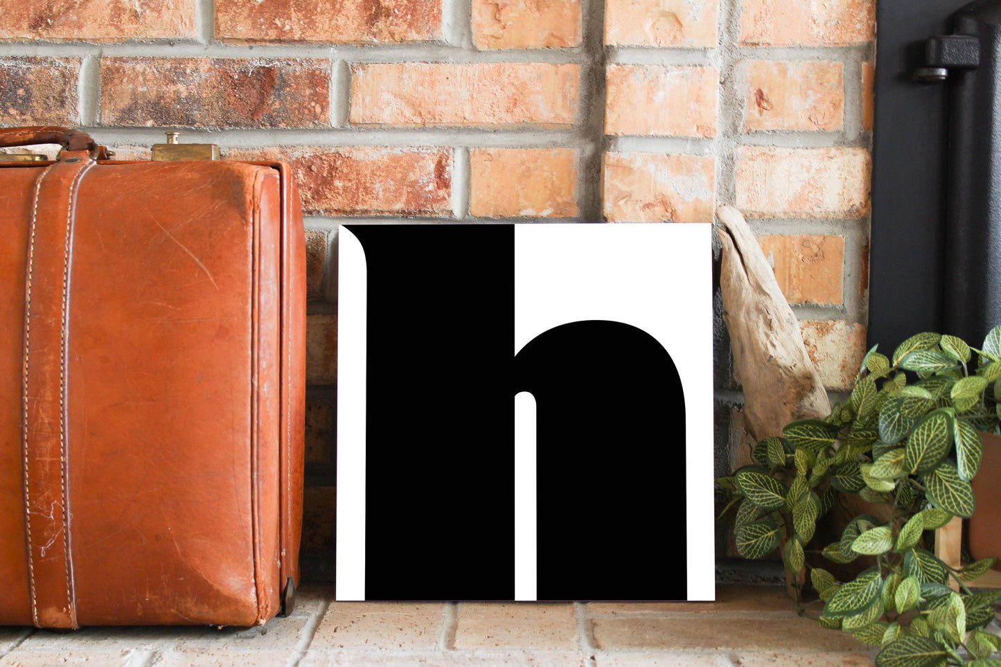 Fun Chunky Monogram H | Wood Sign | Eaches | Min 2