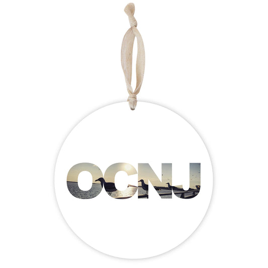 OCNJ Photo With Text | Wood Ornament | Eaches | Min 1