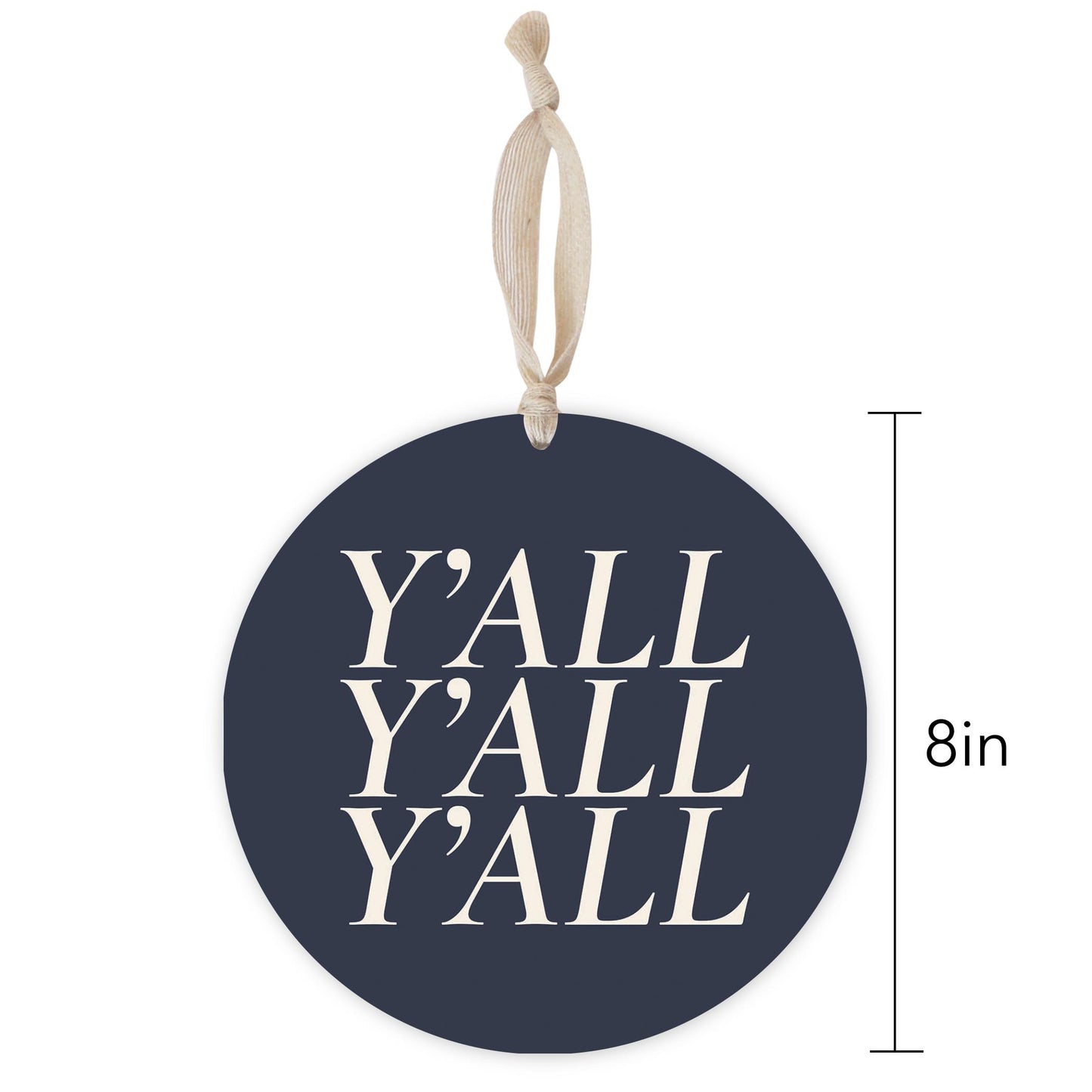 Modern Minimalist Texas Yall | Wood Ornament | Eaches | Min 1