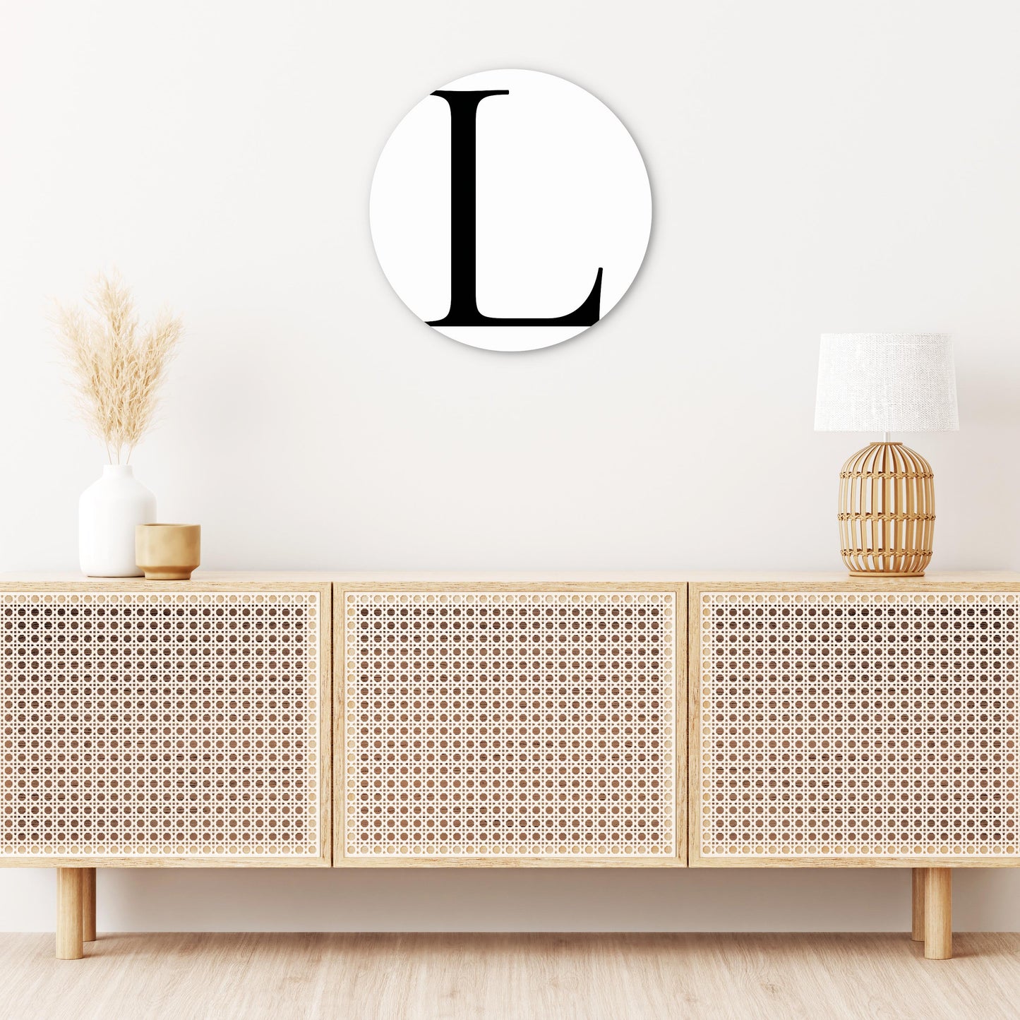 Minimalist Monogram L | Wood Sign | Eaches | Min 1