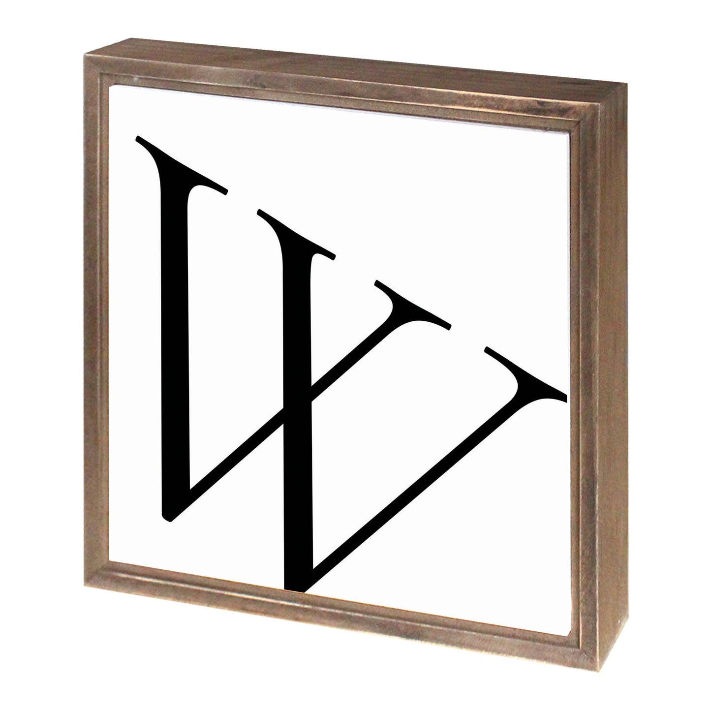 Minimalist Monogram W | Wood Sign | Eaches | Min 1