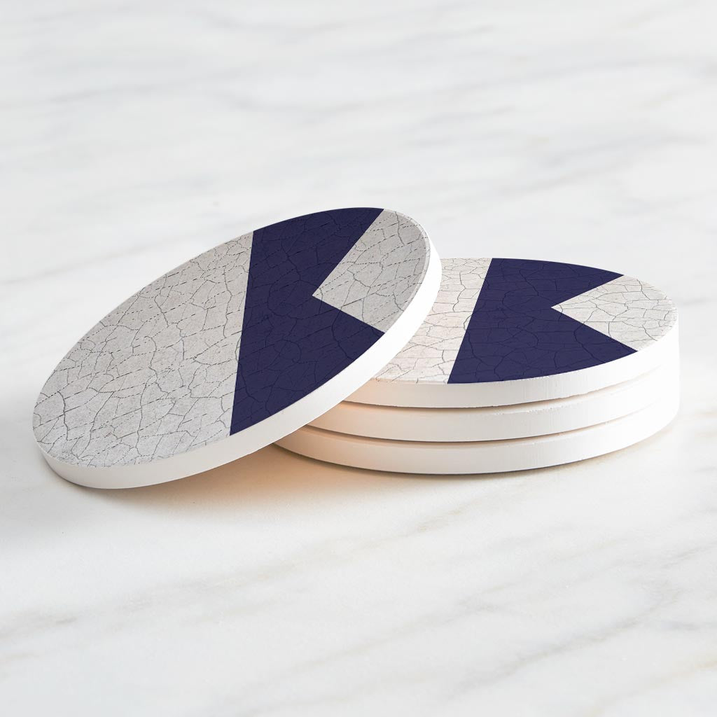 Nautical Flag Alfa | Absorbent Coasters | Set of 4 | Min 2