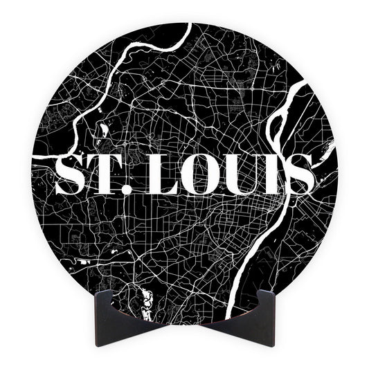 Minimalist B&W Missouri St Louis Map | Wood Sign | Eaches | Min 1