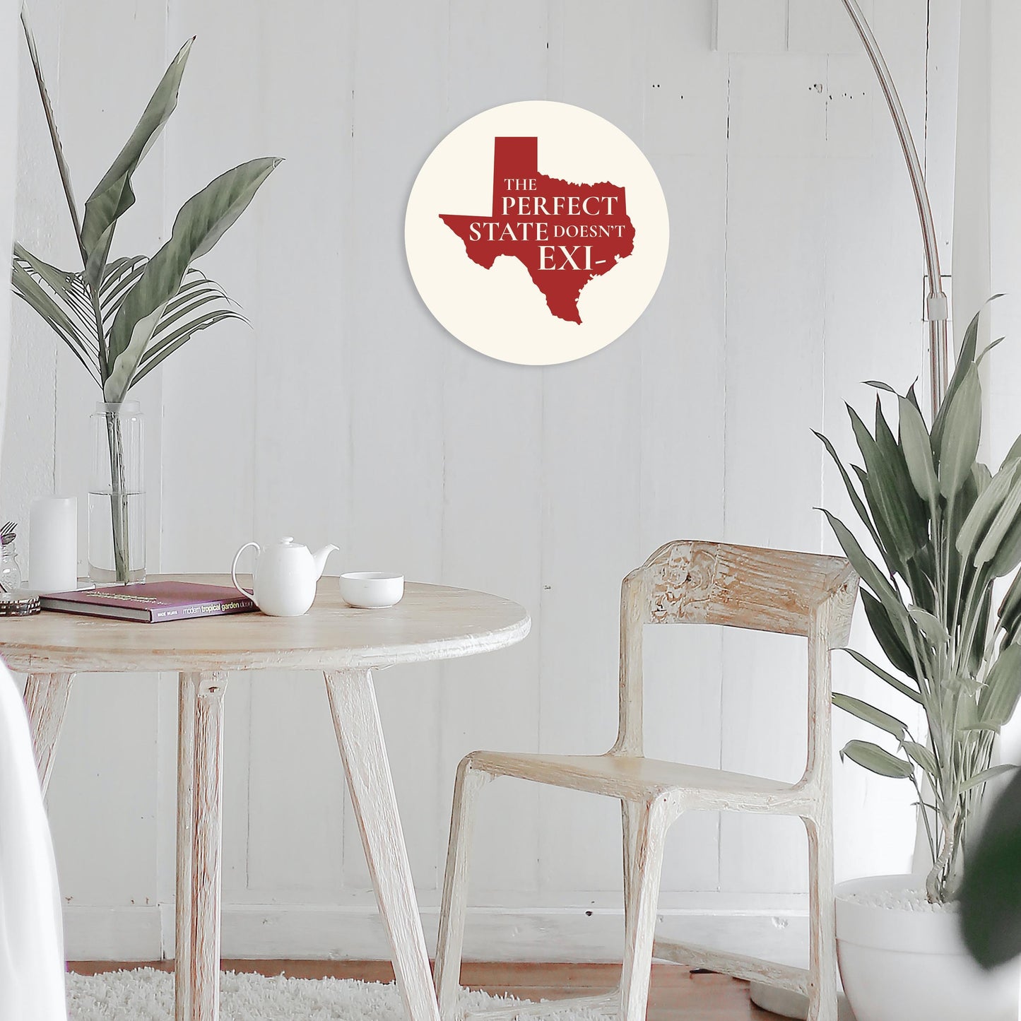 Modern Minimalist Texas Colors Perfect State | Wood Sign | Eaches | Min 1