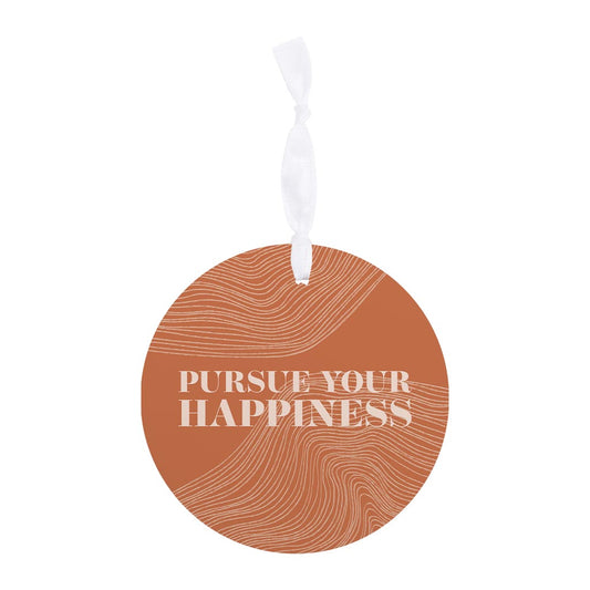 Modern Minimalist Pennsylvania Happiness Quip| Wood Ornament | Eaches | Min 6