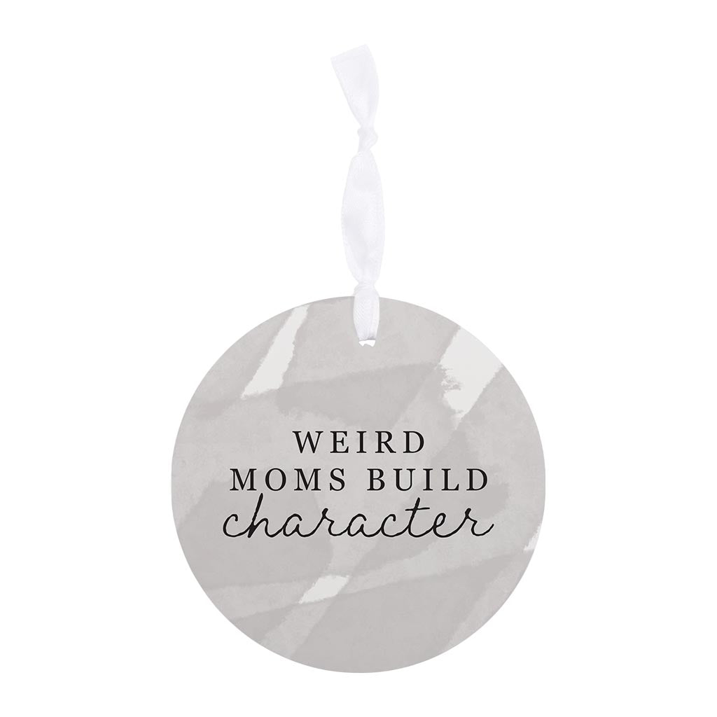 Modern Minimalist Mothers Day Weird Moms | Wood Ornament | Eaches | Min 6