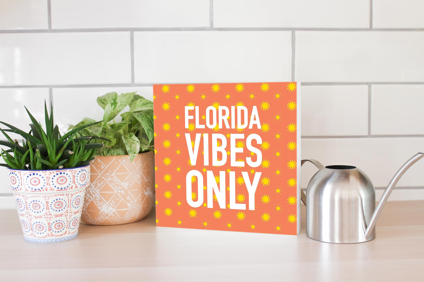 Florida Vibes Only | Wood Block | Eaches | Min 2