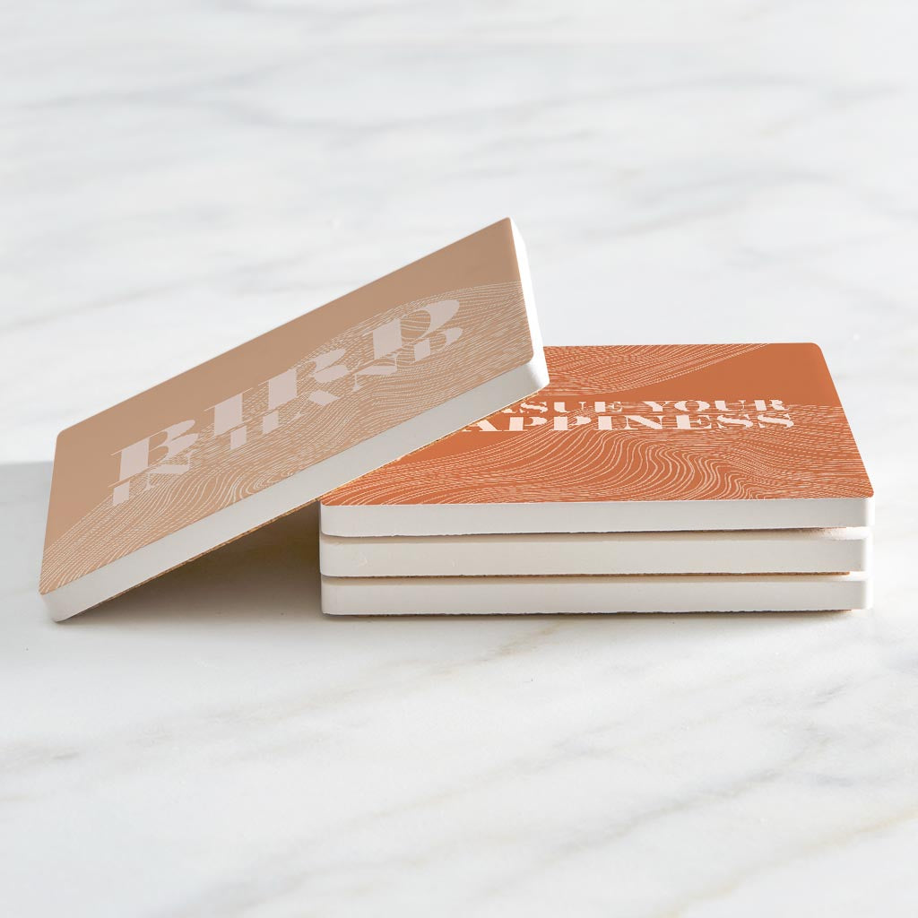 Modern Minimalist Pennsylvania Quips | Absorbent Coasters | Set of 4 | Min 2