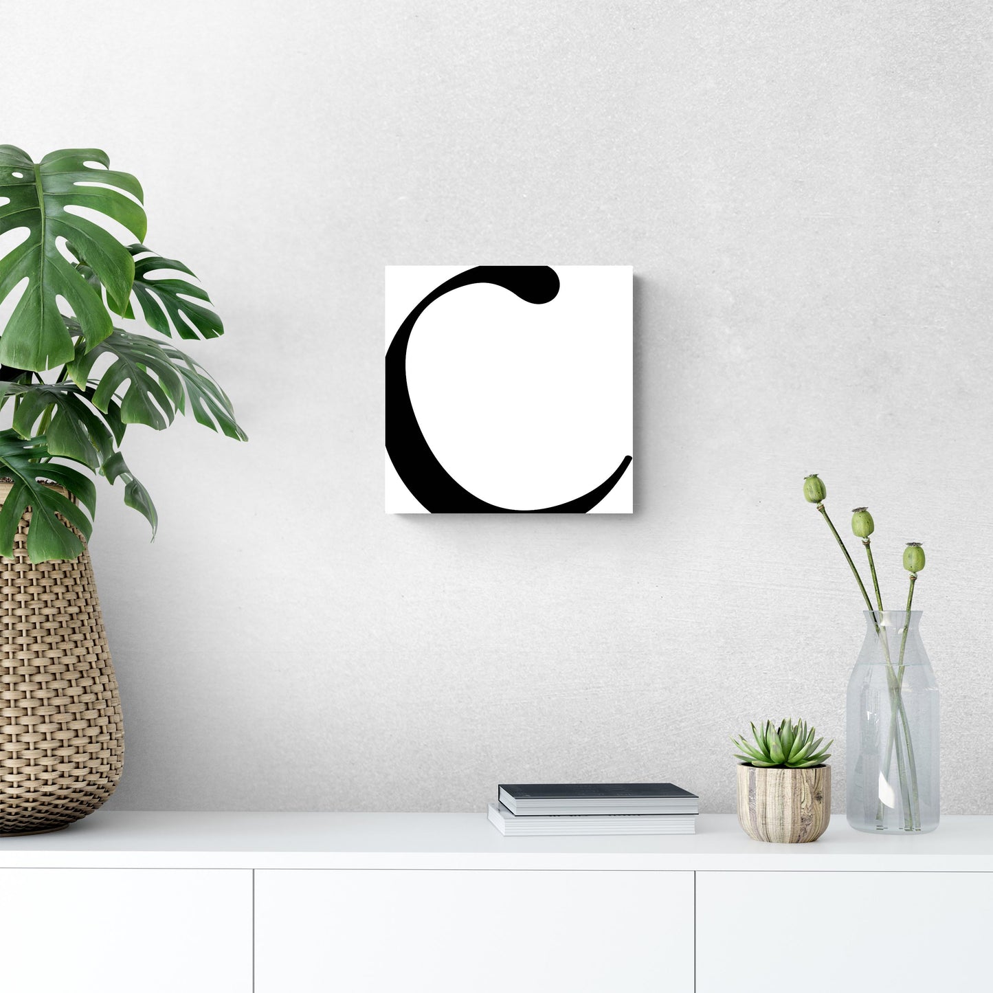 Minimal Monogram C | Wood Sign | Eaches | Min 2