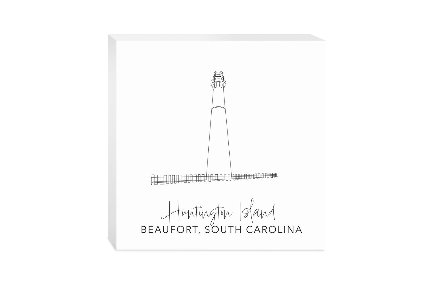 Huntington Island Lighthouse | Wood Block | Eaches | Min 2