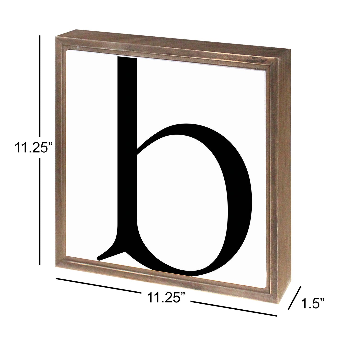 Minimalist Monogram B | Wood Sign | Eaches | Min 1