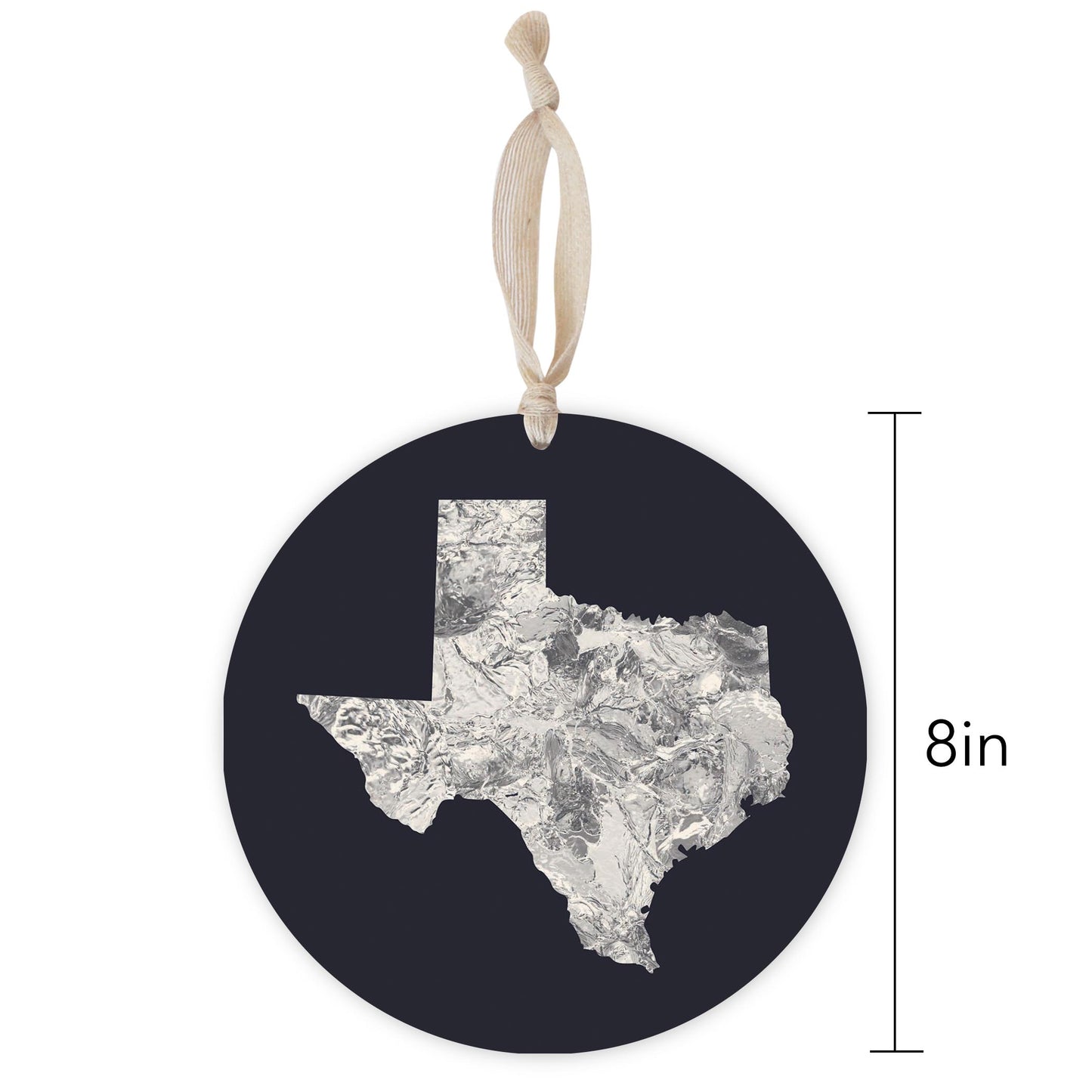 Modern Minimalist Texas Metal State Shape | Wood Ornament | Eaches | Min 1