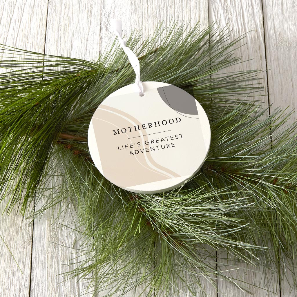 Modern Minimalist Mothers Day Adventure | Wood Ornament | Eaches | Min 6