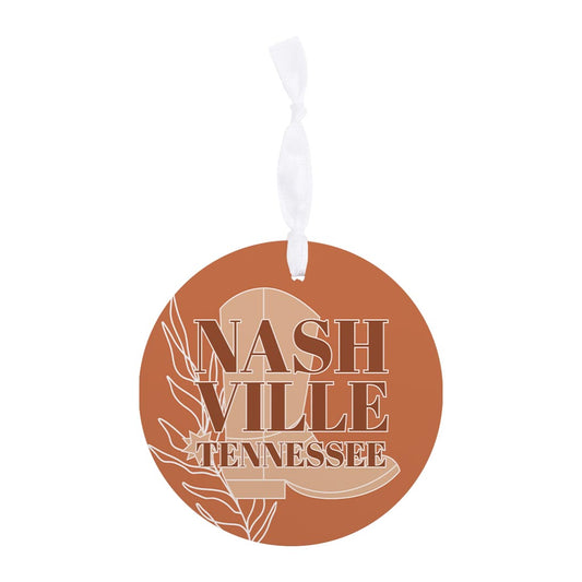 Modern Minimalist Tennessee Nashville Boot| Wood Ornament | Eaches | Min 6