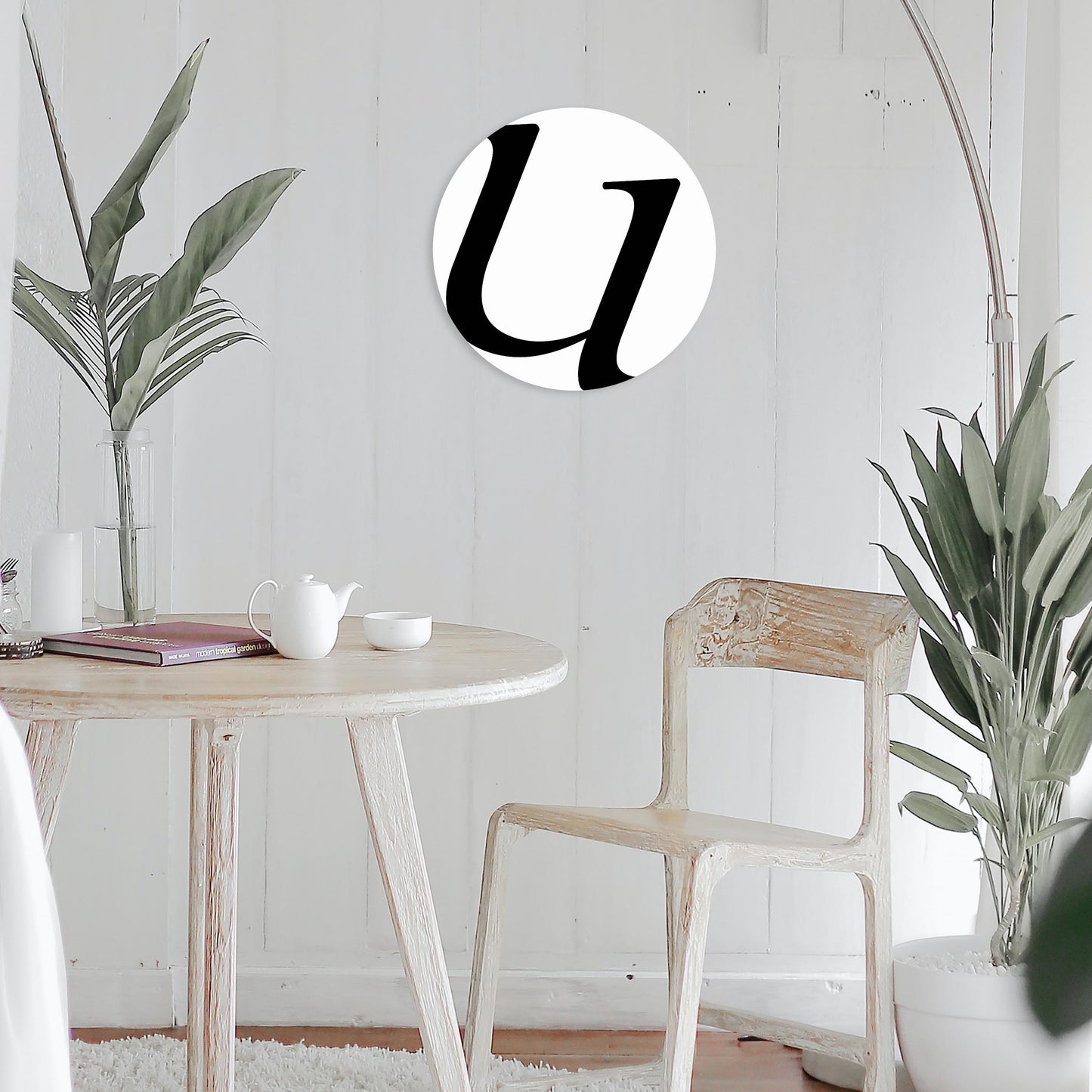 Minimalist Monogram U | Wood Sign | Eaches | Min 1