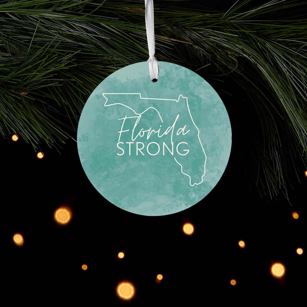 Florida Strong Blue | Wood Ornament | Eaches | Min 6